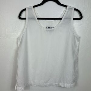 Hari Casuals Cotton Sleeveless Round Neck Crop Tank Top Size L